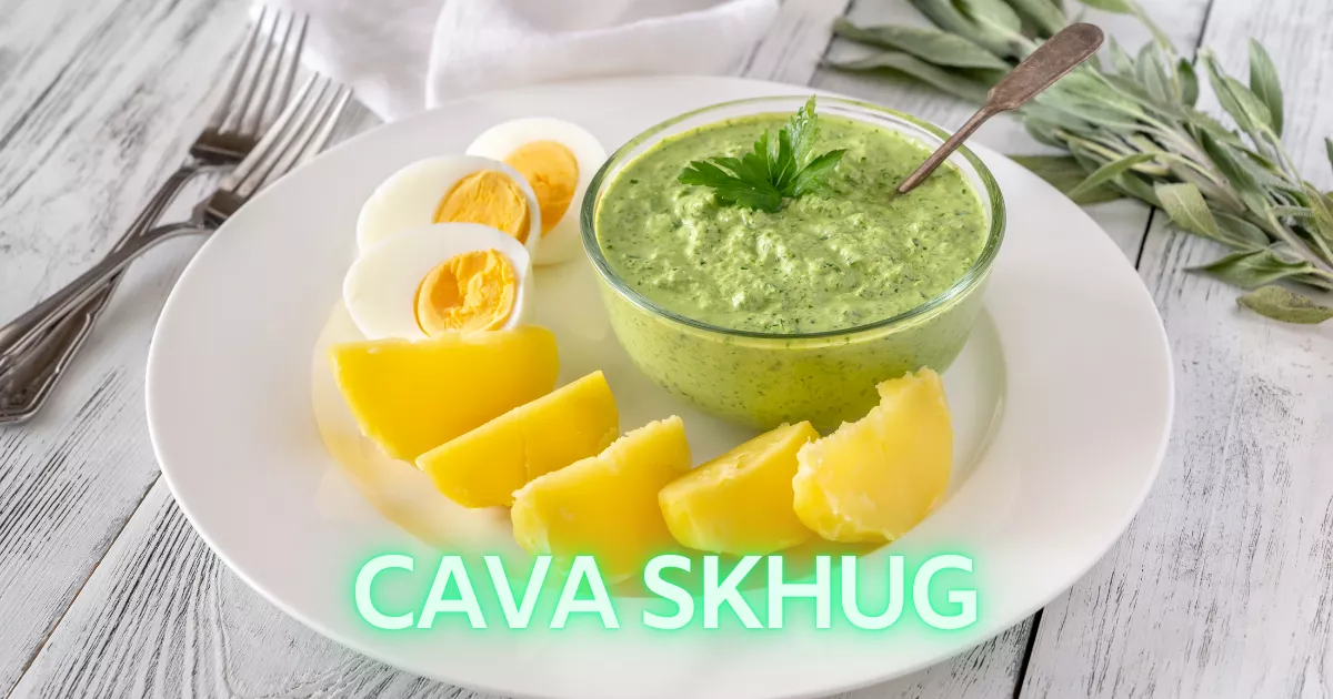 Cava Skhug Recipe – Spicy Green Herb Copycat Sauce 2 Cava Skhug Recipe